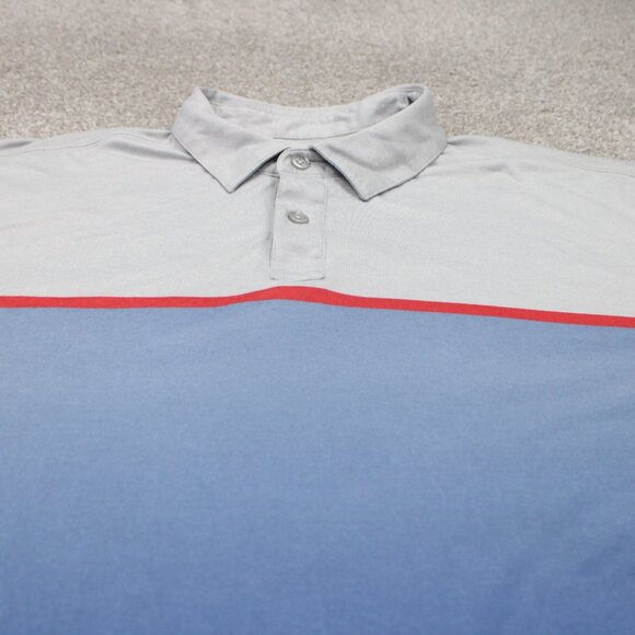 Callaway Opti-Dri Polo Shirt Mens XL Blue/Gray Polyester Stretch S/S Pullover - Picture 4 of 13